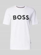 BOSS Regular Fit T-Shirt aus reiner Baumwolle in Weiss, Größe M