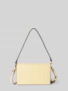 Seidenfelt Handtasche mit Label-Detail Modell 'Birsta' in Hellgelb, Gr...