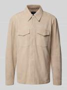 JOOP! Collection Hemdjacke aus Ziegenvelours mit Brusttaschen Modell '...