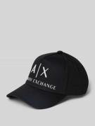 ARMANI EXCHANGE Basecap mit Label-Detail in Black, Größe 1