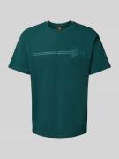 SANTA CRUZ T-Shirt mit Label-Print in Petrol, Größe L