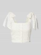 Pepe Jeans Regular Fit Blusentop aus reiner Baumwolle in Offwhite, Grö...