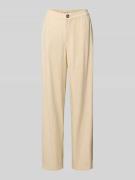 Pepe Jeans Loose Fit Leinenhose aus Viskose-Lyocell-Mix in Offwhite, G...