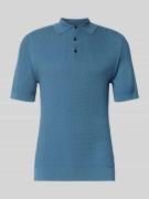 Matinique Slim Fit Poloshirt mit Knopfleiste in Ocean, Größe L