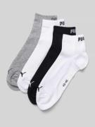 PUMA Sneakersocken mit Label-Details im 4er-Pack in Flanell, Größe 43/...