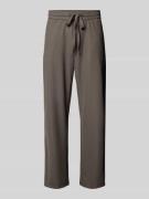 ANOTHER COTTON LAB Loose Fit Stoffhose mit Tunnelzug in Mittelbraun, G...