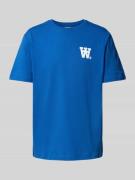 Wood Wood T-Shirt mit Logo-Print Modell 'Ace' in Royal, Größe L