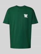 Wood Wood T-Shirt mit Logo-Print Modell 'Ace' in Gruen, Größe L