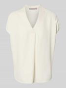 Christian Berg Woman Selection Blusenshirt mit V-Ausschnitt in Offwhit...