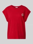 s.Oliver RED LABEL Relaxed Fit T-Shirt aus reiner Baumwolle in Rot, Gr...