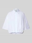 Drykorn Hemdbluse mit verdeckter Knopfleiste Modell 'LAINAY' in Weiss,...