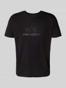 Alpha Industries T-Shirt mit Label-Print in Black, Größe L