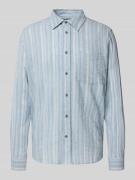 Armedangels Relaxed Fit Freizeithemd aus Baumwoll-Viskose-Mix in Hellb...