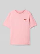 Jack & Jones T-Shirt mit Label-Stitching Modell 'TAVIRA' in Rosa, Größ...