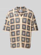 JAKE*S STUDIO MEN Relaxed Fit Freizeithemd mit 1/2-Arm in Beige, Größe...