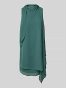 Vera Mont Mini Cocktailkleid mit Stehkragen und Schluppe in Smaragd, G...