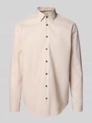 Jake*s Regular Fit Business-Hemd mit Kentkragen in Sand, Größe 39/40