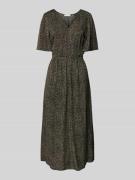 Marc O'Polo Ausgestelltes Midikleid aus fließendem Viskose-Twill in Bl...