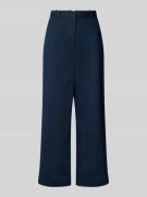 Tommy Hilfiger Weite Hose aus Baumwoll-Lyocell-Mix in Marine, Größe 36