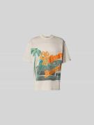 Billionaire Boys Club T-Shirt mit Label-Print in Stein, Größe L