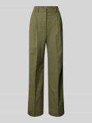 Marc O'Polo Wide Leg Bundfaltenhose aus Baumwoll-Mix in Schilf, Größe ...