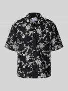 JAKE*S STUDIO MEN Freizeithemd mit Reverskragen in Black, Größe L