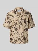 JAKE*S STUDIO MEN Freizeithemd mit Reverskragen in Beige, Größe L