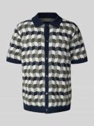 Christian Berg Men Regular Fit Poloshirt mit durchgehender Knopfleiste...