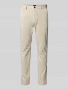 BOSS Orange Slim Fit Chino aus Baumwoll-Mix in Beige, Größe 30/32
