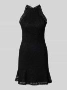 Guess Knielanges Kleid aus Spitze Modell 'LIZA' in Black, Größe M