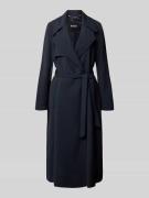 BOSS Regular Fit Trenchcoat mit Bindegürtel in Marine, Größe 32