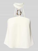 Rinascimento Regular Fit Top mit Applikation in Weiss, Größe S