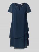 Christian Berg Cocktail Knielanges Cocktailkleid mit Schlüsselloch-Aus...