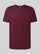 Christian Berg Men T-Shirt mit Rundhalsausschnitt in Bordeaux, Größe L