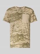 G-Star Raw T-Shirt mit Rundhalsausschnitt und Brusttasche in Beige, Gr...