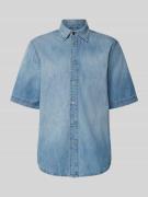 G-Star Raw Regular Fit Jeanshemd mit 1/2-Arm in Hellblau, Größe L