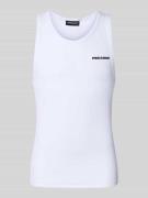 Pegador Tanktop mit Logo-Stitching und Rundhalsausschnitt in Weiss, Gr...