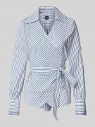 BOSS Regular Fit Langarmbluse mit fixiertem Taillengürtel Modell 'BEKA...