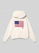 Polo Ralph Lauren Teens Hoodie mit Label-Motiv-Stitching in Offwhite, ...