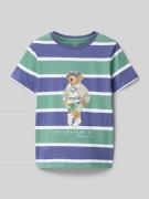 Polo Ralph Lauren Kids T-Shirt mit Label-Print in Schilf, Größe 92