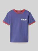 Polo Ralph Lauren Teens T-Shirt mit Label-Stitching in Marine, Größe L