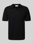 SELECTED HOMME Regular Fit Poloshirt aus Baumwoll-Leinen-Mix Modell 'L...
