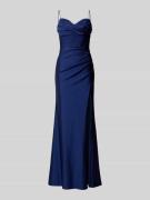 Luxuar Abendkleid mit Herz-Ausschnitt in Royal, Größe 32