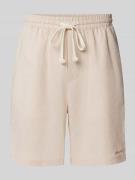 ANOTHER COTTON LAB Loose Fit Shorts aus Leinen-Baumwoll-Mix in Beige, ...