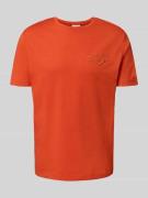 Gant Regular Fit T-Shirt mit Label-Stitching und Rundhalsausschnitt in...