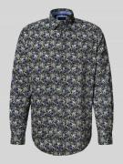 Christian Berg Men Regular Fit Freizeithemd mit floralem Muster in Bla...