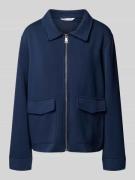 ZABAIONE Regular Fit Jacke mit Pattentaschen in Marine, Größe L