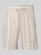 MCNEAL Shorts mit elastischem Bund in Beige, Größe L