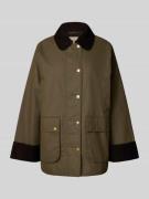 Gant Wide Fit Wachsjacke aus Baumwoll-Mix mit Pattentaschen Modell 'Ba...