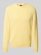 BOSS Orange Regular Fit Strickpullover aus Baumwoll-Mix Modell 'APOKKO...